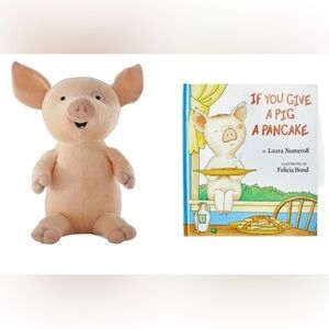 NWT: BOOK PACK # If You Give A Pig A Pancake Book & Plush Stuffed Animal